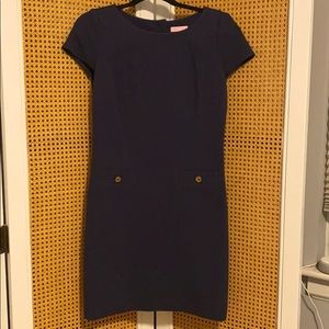 Lilly pultizer navy shift dress